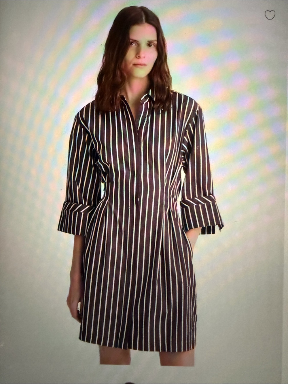 NWT Madewell Tucked Mini Shirtdress